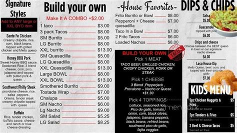 For Two 25. . Loco taco menu gallipolis ohio
